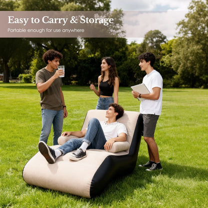 Inflatable Deck Chair with Air Pump