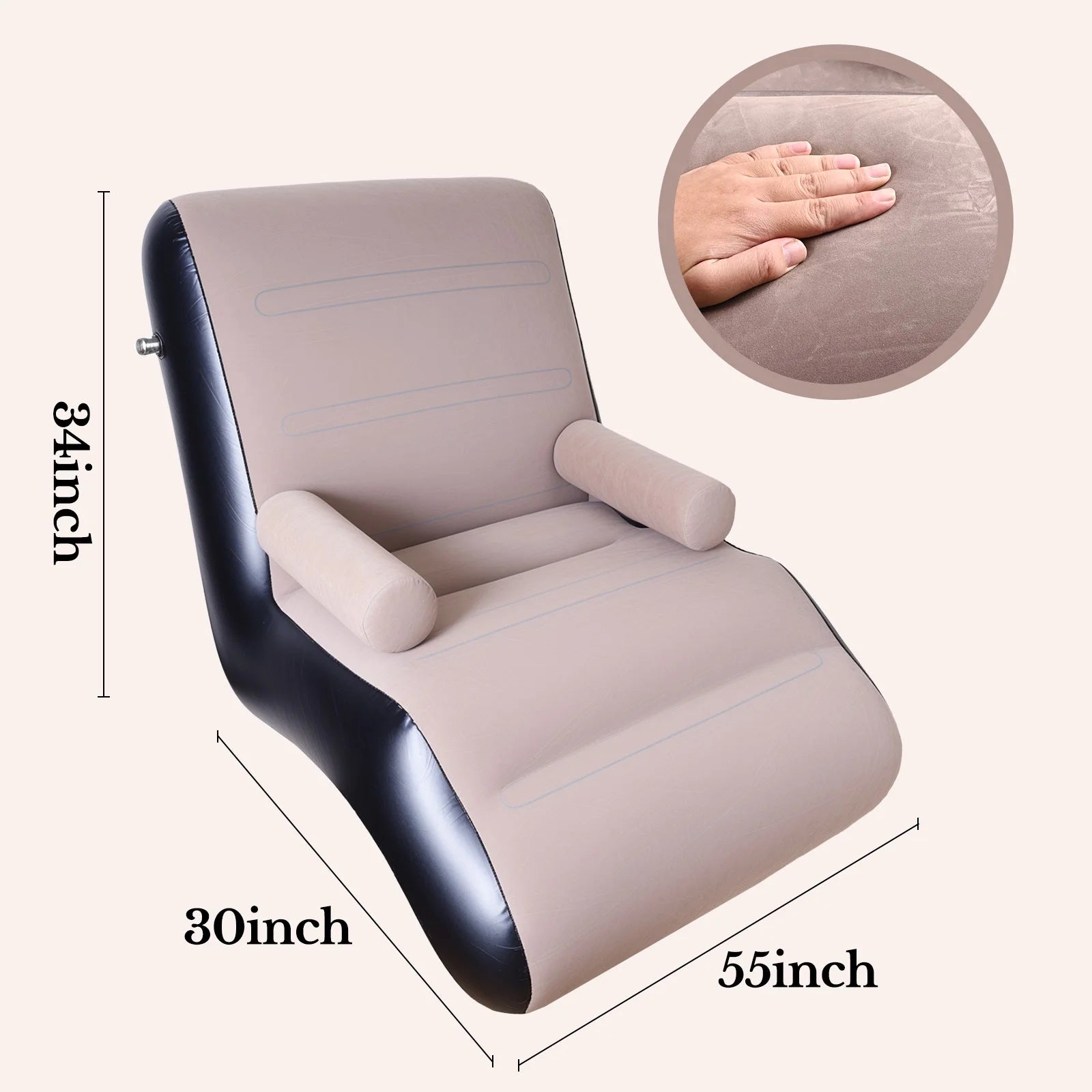 Inflatable Deck Chair with Air Pump