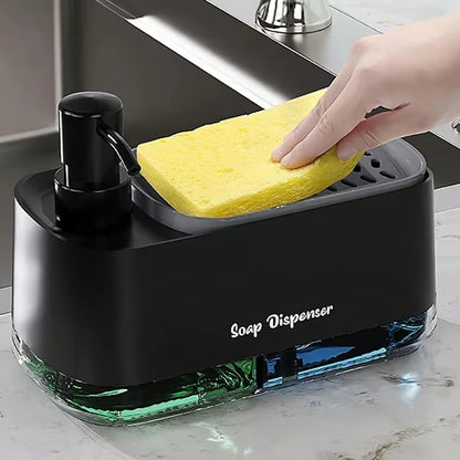 2-in-1 Dual Soap Dispenser with Sponge Holder