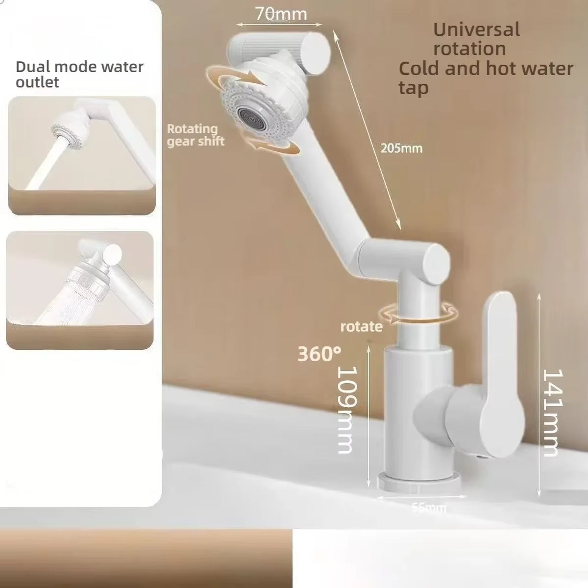 1080° Rotating Faucet Extender 