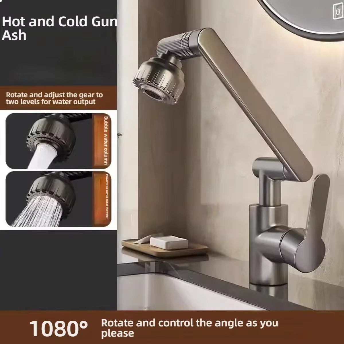 1080° Rotating Faucet Extender 