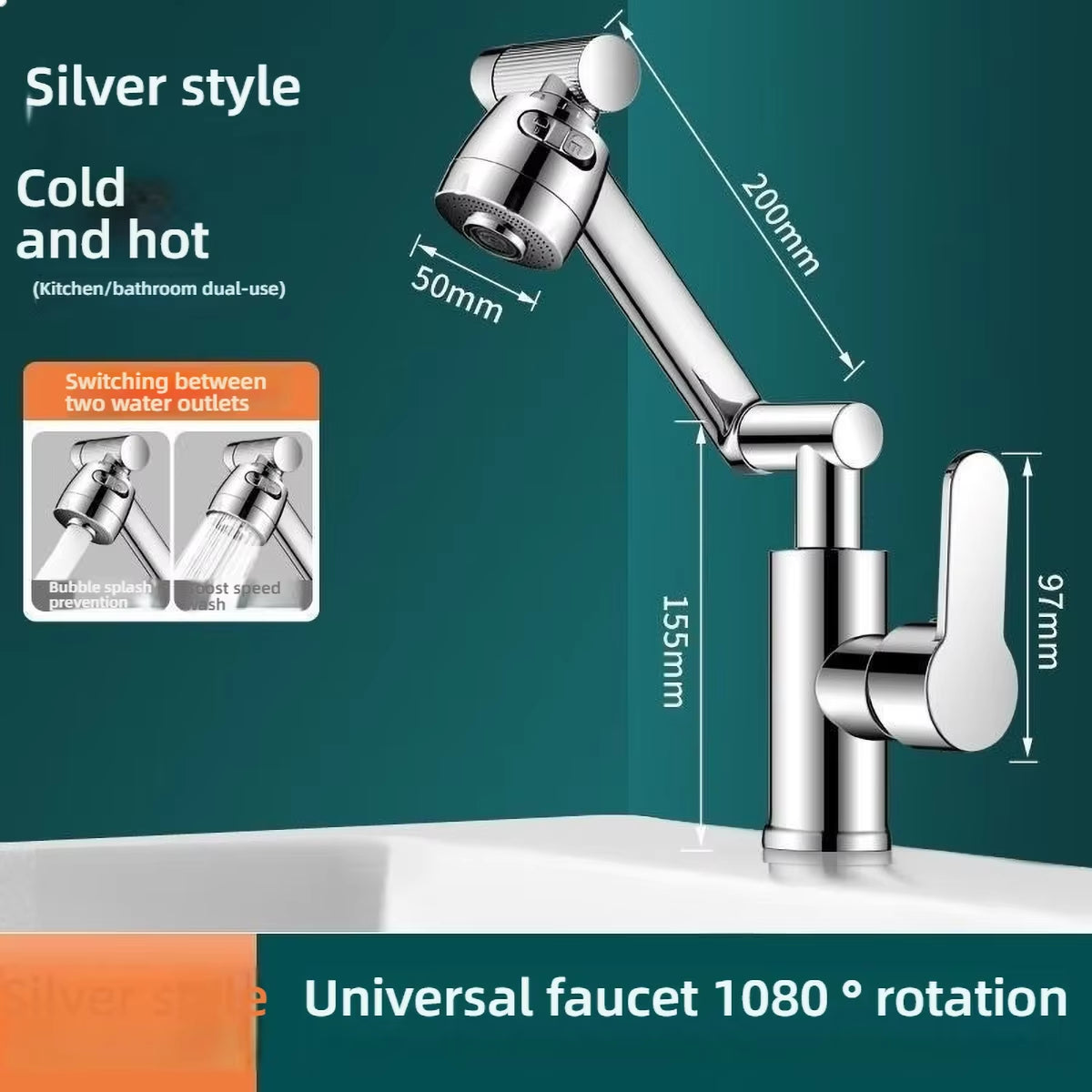 1080° Rotating Faucet Extender 